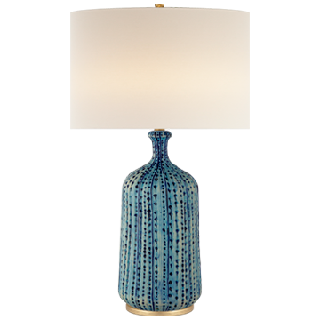 Pebbled Aquamarine Table Lamp 