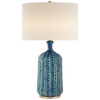 Pebbled Aquamarine Table Lamp 