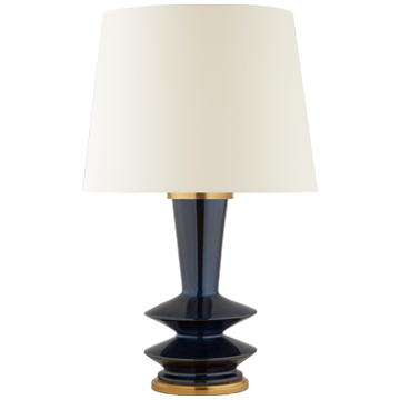 Whittaker Medium Table Lamp, Medium Blue Brown