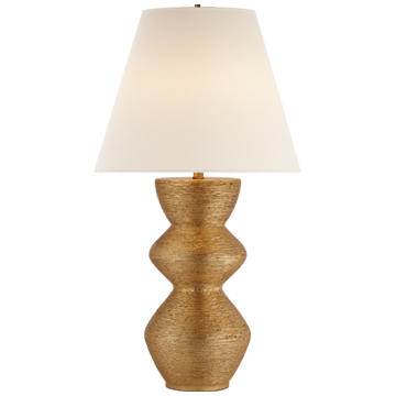 Gilt Textured Table Lamp 