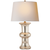 Mercury Glass Cylinder Table Lamp 