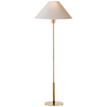 Tall Table Lamp with Gold Skinny Base by Visual Comfort 