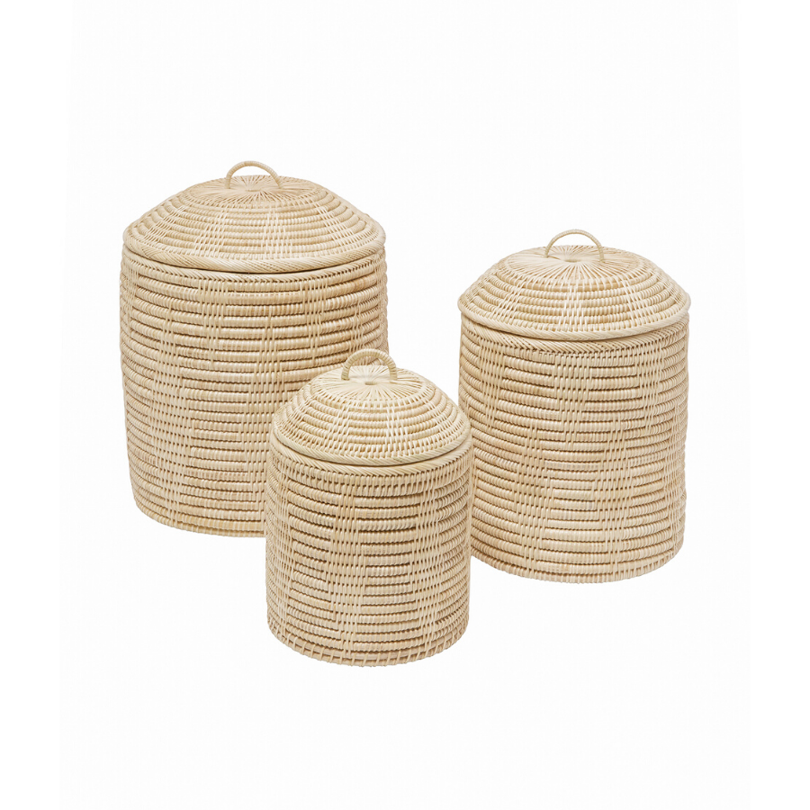 Wicker Canisters - Small