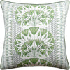 Cairo Pillow, Green/White, Pair