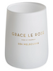 Grace Le Rose White Matte Glass Candle