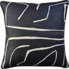 Graffito Pillow, Onyx, Pair