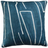 Graffito Pillow, Teal, Pair