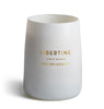 Libertine White Matte Glass Candle