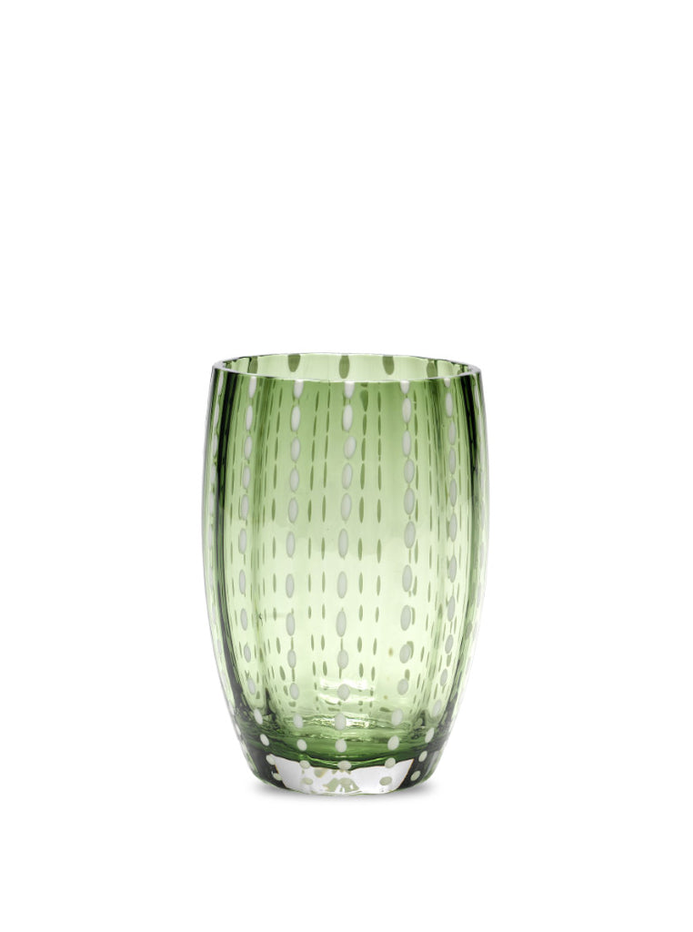 Handblown Italian Glass, British Green