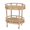 Woven Oval Bar Cart